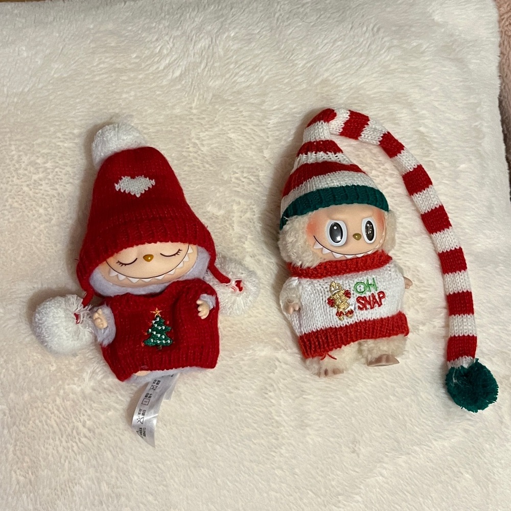 christmas labubu clothes